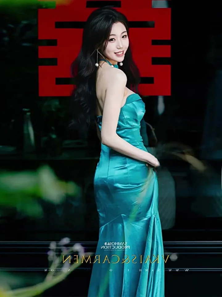 

Blue Bridal Evening Gown Wedding Dr Vintage Sle Off-oulder Long Skirt Slim Fit for Engagement Par Performance