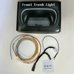 Front Trunk Atmosphere Light For tesla model 3 highland 2024 Bright LED Silicone Light Yellow White Proposal Decoration