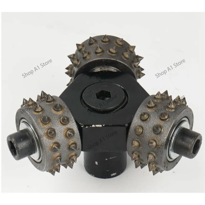 3-Head Alloy Electric Bush Hammer Disc for Angle Grinder, Concrete Stone Bush Hammering Tool
