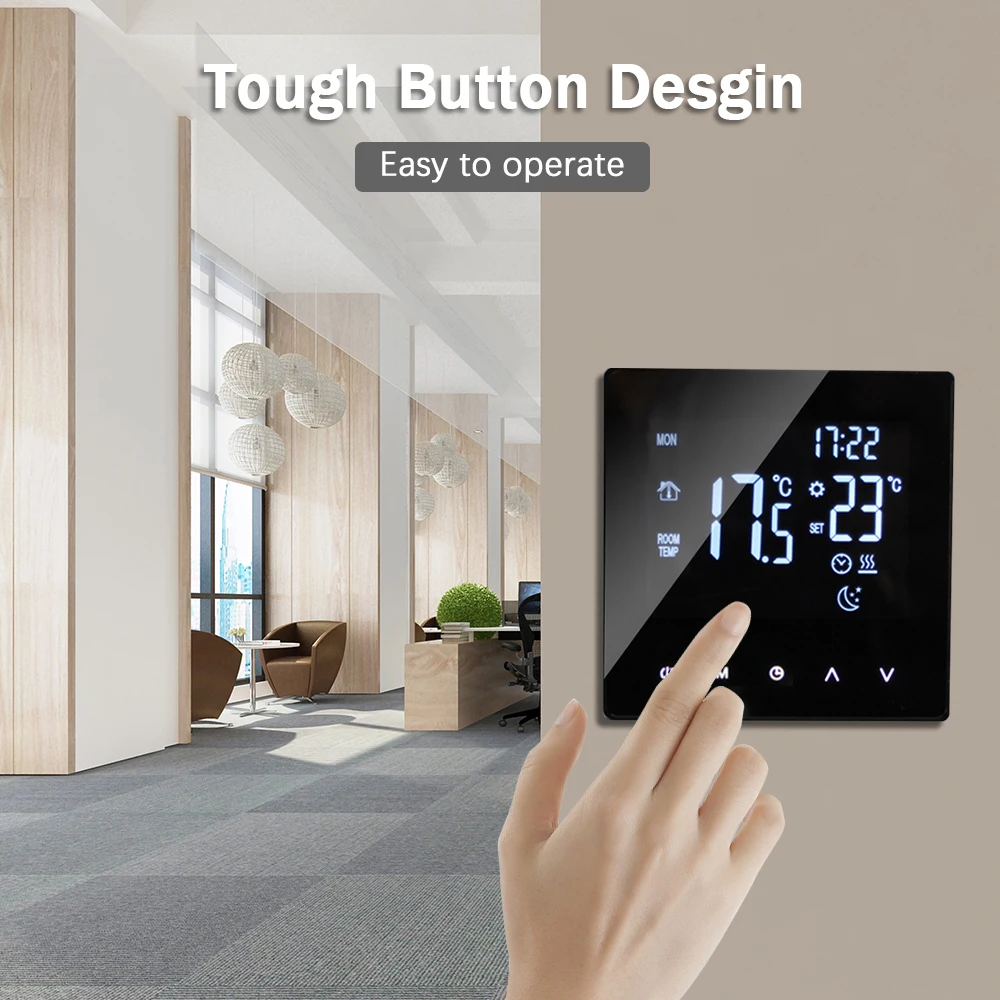 WiFi Smart Thermostat Temperatur regler LCD-Display Touchscreen Woche programmier bare App Steuerung Wasser/elektrische Heizung