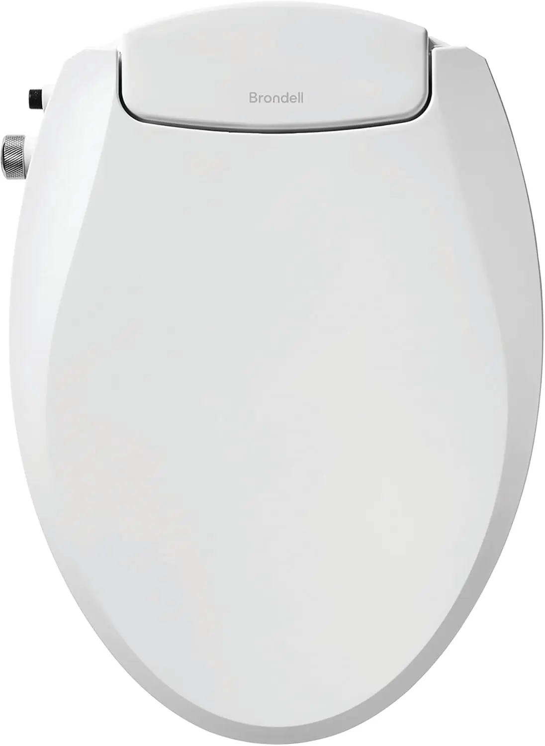 Sedile del Water Bidet Ecoseat Swash Non elettrico, adatto a servizi igienici allungati, sistema a doppio ugello bianco, temperatura dell'acqua ambiente