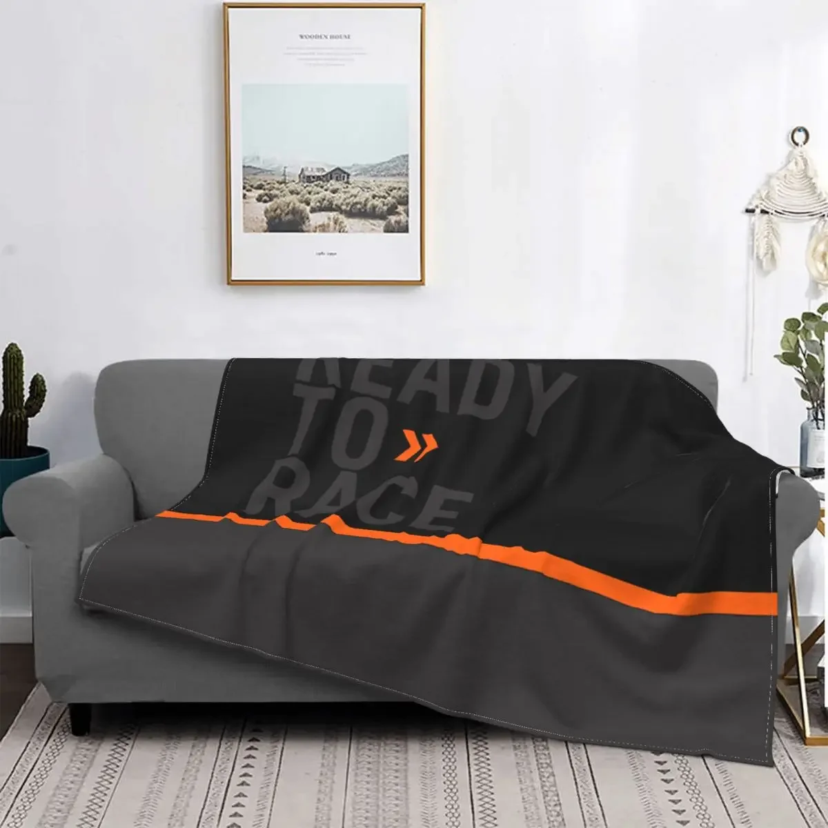 

Ready To Race Blanket Soft Fleece Warm Flannel Enduro Cross Motocross Bitumen Bike Life Throw Blankets for Sofa Bedding Quilt