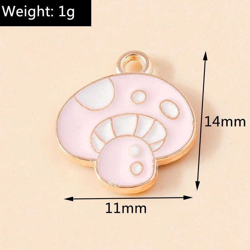 Leslie 10 Stück Niedliche Frucht-Anhänger Kohl Pilz Ananas Zitrone für DIY Ohrringe Armband Halskette Schmuckherstellung – Detail 4
