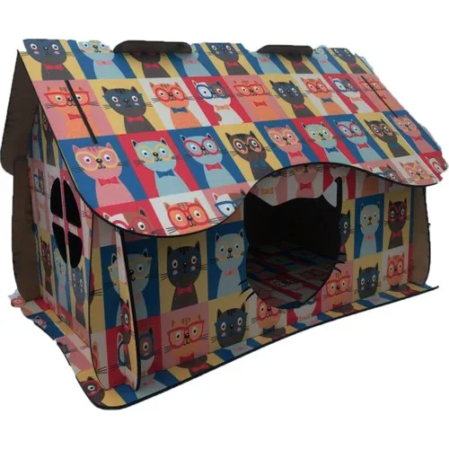 Practical Decor Cat House Colorful Cat