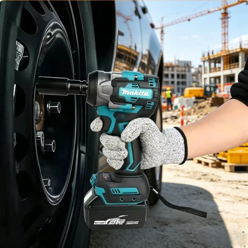 

Беспроводной гайковерт Makita с высоким крутящим моментом 550 Нм, высокой концентричностью, 3500 уд/мин, безопасный для ремонта электрооборудования