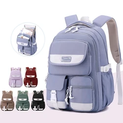 Mochilas escolares impermeáveis para crianças, adolescente, mochilas de estudantes ortopédicos, sacos de livros infantis, sacos escolares primários