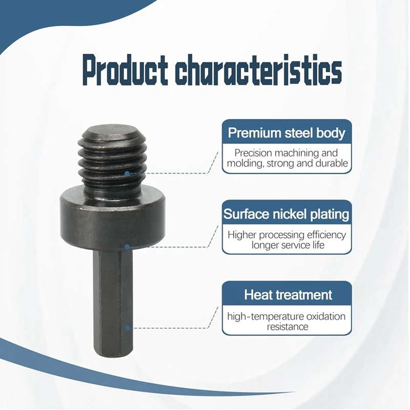 Core Drill Bit Adapter Drill Bit Adapter Core Drill Bit Adapter 5/8"-11 Hex Shank Drill Bit Adapter