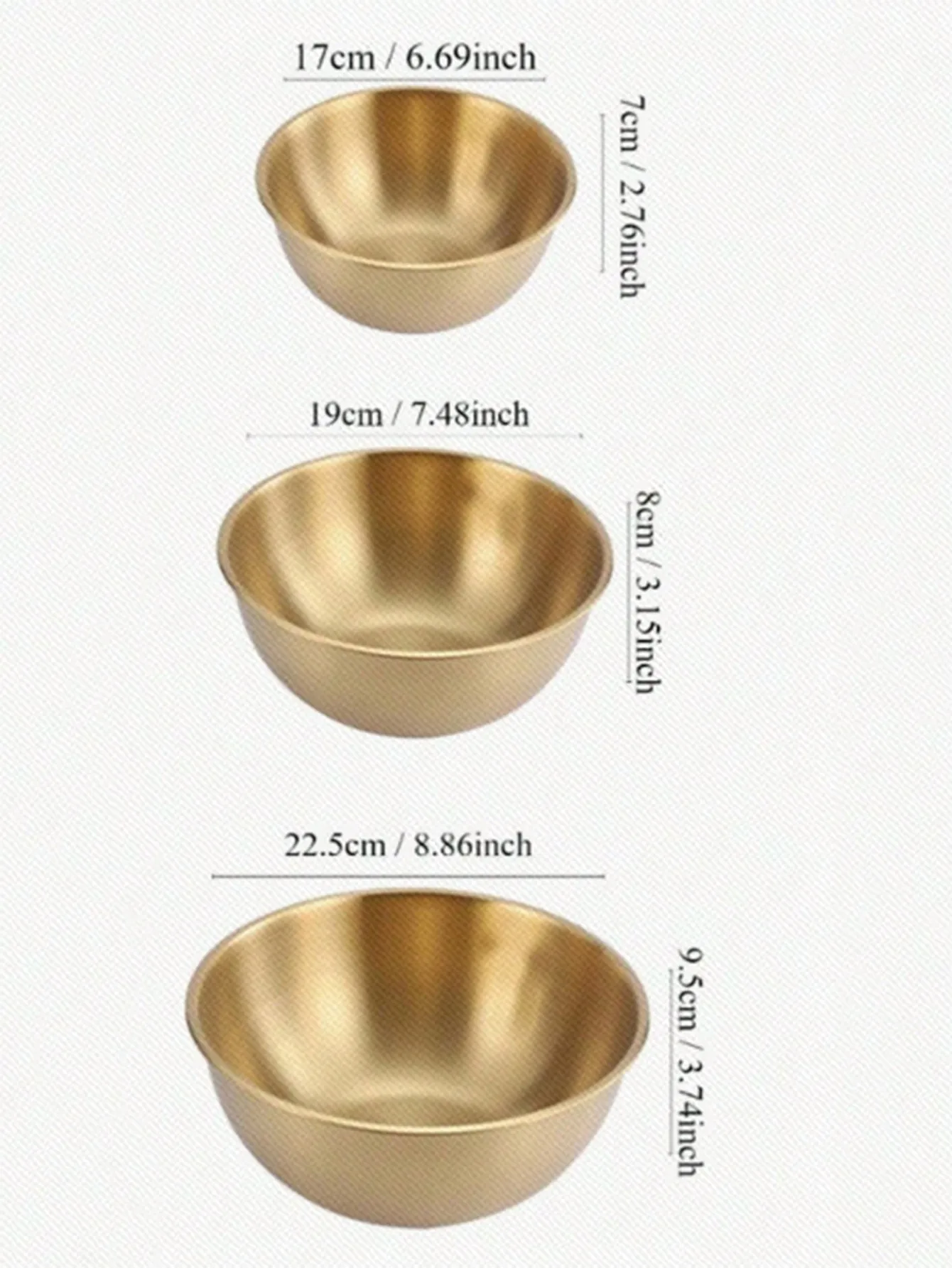 Großes 3-teiliges Salatschüssel-Set: doppelschichtiger, isolierter Edelstahl, bruchsicher, rostbeständig