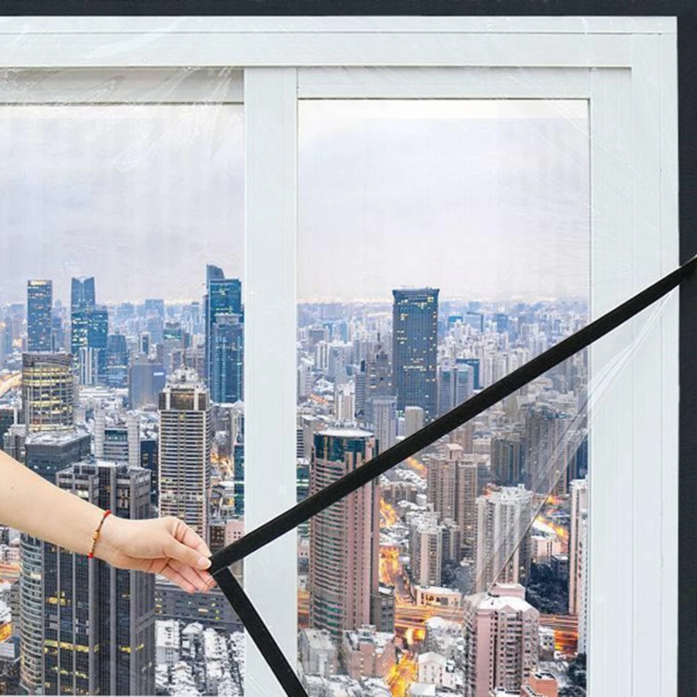 يسم التصميم النظيف للصيانة السريعة لحامي النافذة الشفاف هذا أثناء الشهر البارد