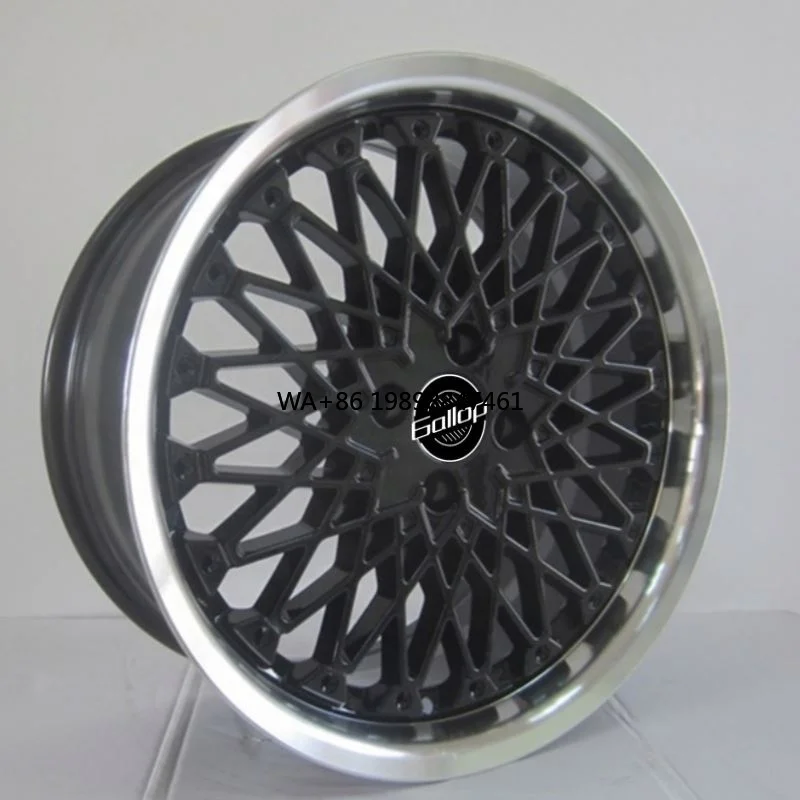 

Gallop 15~17 Inch ET 20~35 New Aftermarket Passenger Car Wheels Aluminium Alloy 4/5x98/100/114.3 CB67.1~73.1mm Black Finish 3