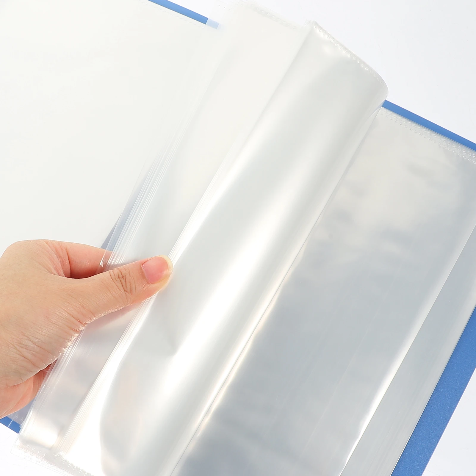

Plastic Invoice Album Bill Storage ganizer Portable Receipt Binder File Folder Office Supply Practical Easy Use