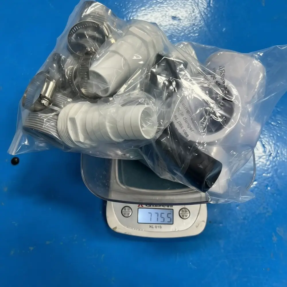 1.5 Inch Tee Valve Adapter Kit For Pool Filtration Hose System Secure Pipe Connector With Steel Clamps Hardware