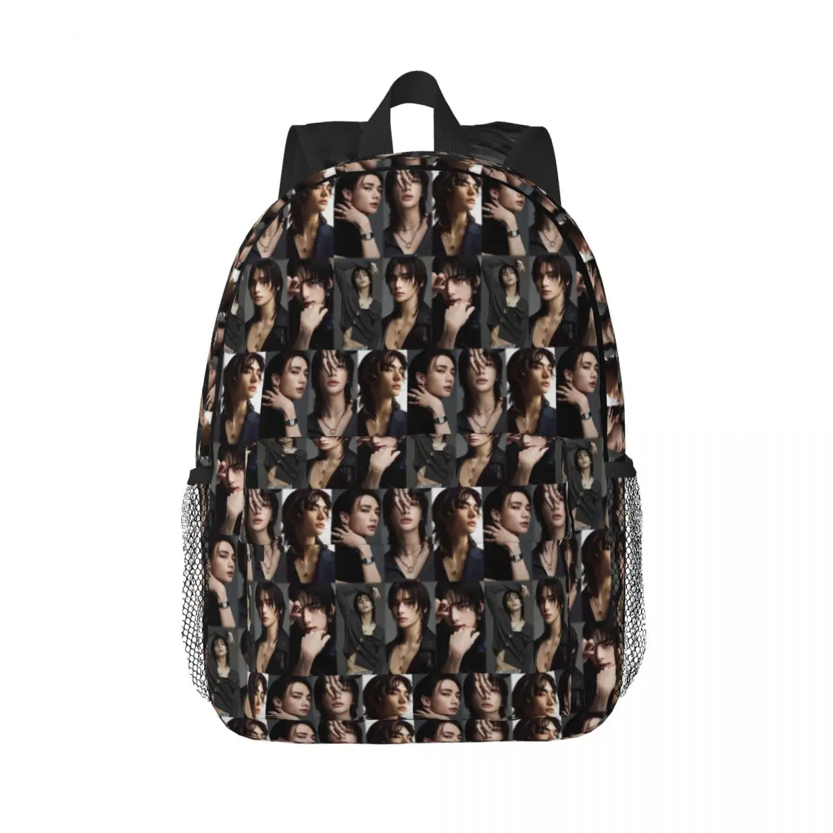 Stray Kids Hyunjin Backpack Student Boys Girls BookBag Kids School