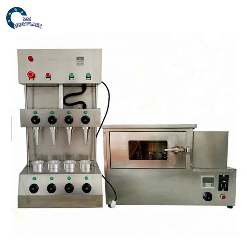 

Commercial Used Semi Automatic Snow Wafer Biscuit Ice Cream Sugar Kono Cones Baking Making Equipment Pizza Cone Machine Price