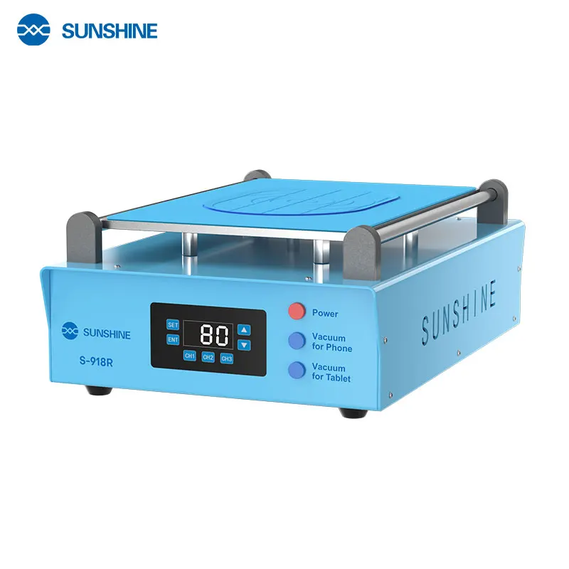 

Sunshine S-918R 13.5'' LCD Screen Separator Machine Digital Temp Control Heating Platform for Phone Tablet Screen Removal Repair