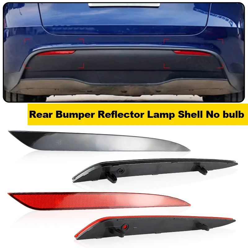 

2PCS For Tesla Model S 2012 2013 2014 2015-22 Rear Bumper Reflector Shell No Bulb OEM#:6007705-00-B,6007706-00-B Car Accessories