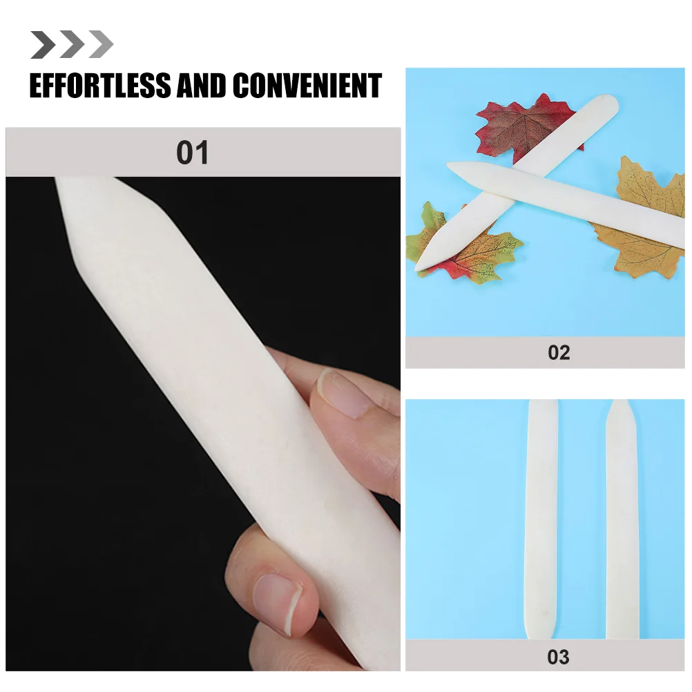 5 Pcs Origami Knife Tool Curved Bone Folder for Paper Craft Folding Tools Plastic Bookbinding