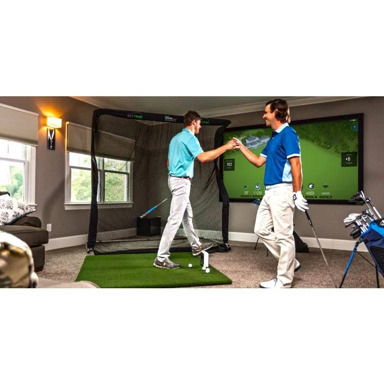 Golf-Startmonitor und Golfsimulator mit Metallschutzhülle