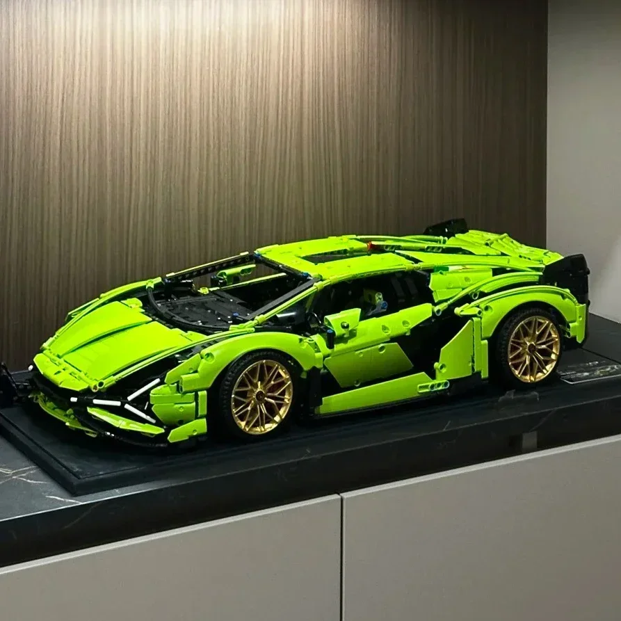 in stock Green Classic Supercar 1:8 Technic Series 3696 PCS MOC Model Ornament, High Difficulty Toy for Adults, Gift for Boys