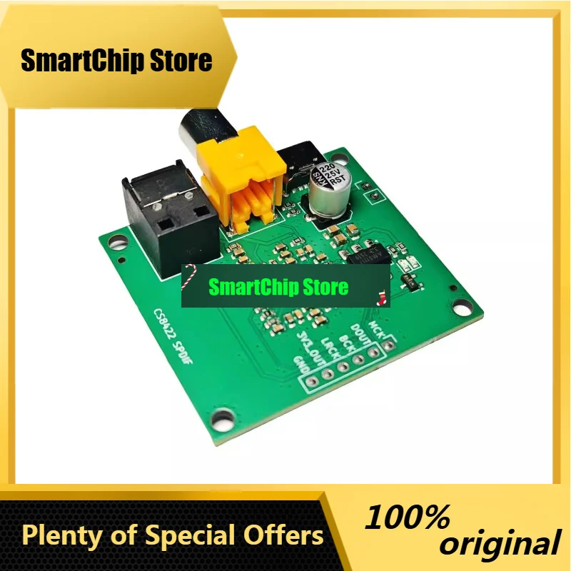 SmCpCS8422 Digital Interface Board Fiber Coaxial To I2S Decoder 48K