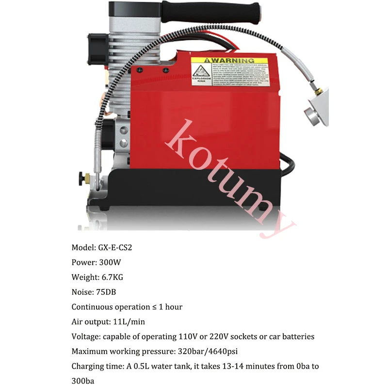 High Pressure Air Compressor Portable Electric Air Compressor  Vehicle-mounted Air Compressor