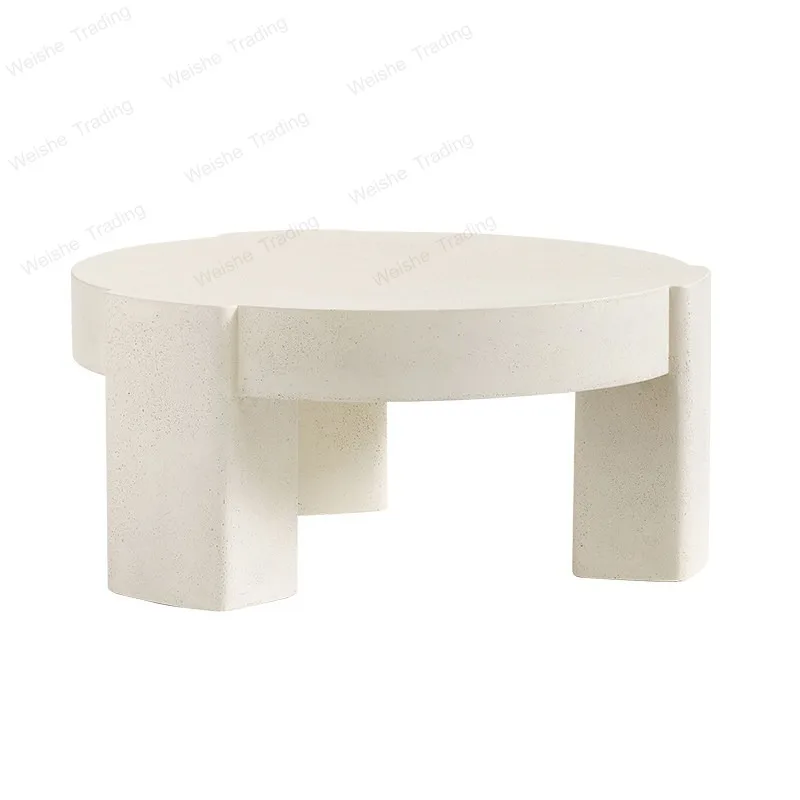 Cream wind side table coffee table living room modern simple creative cement tea table