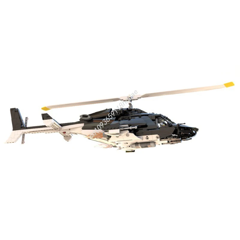 

863pcs MOC Airwolf Scale Model Building blocks Kids Toys idea Architecture creative Assemble Christmas gifts