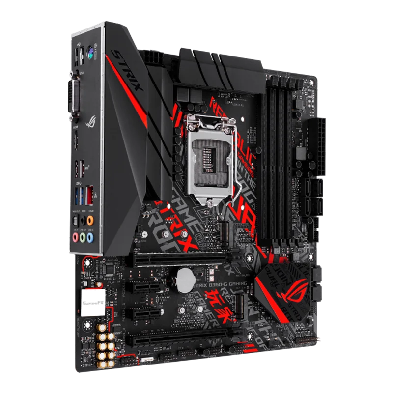 اللوحة الأم ASUS Republic of Gamers Strix B360-G Gaming LGA1151 Micro-ATX