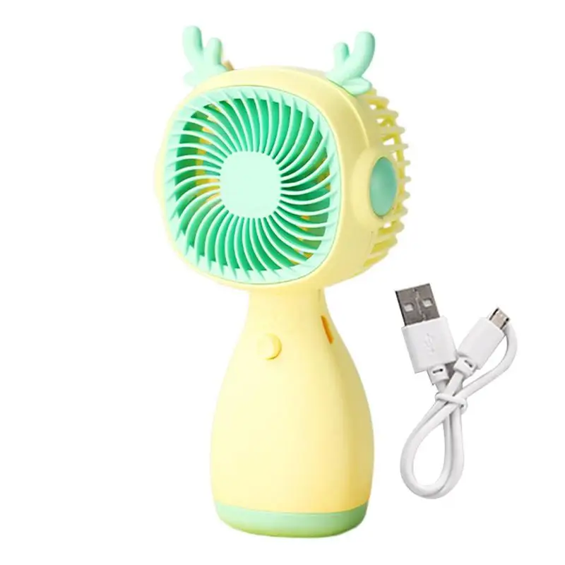 Handheld Mini Cooling Fan USB Rechargeable Small Desktop Fan Small Pocket Fan Mini Fan With Electric 3 Speed Wind For Walk