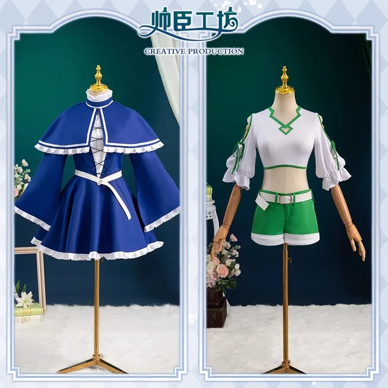 

Frieren Beyond Journey's End Ubel Cosplay Costume Anime Dress Unbel Uniform Gloves Stockings First-class Mage Halloween