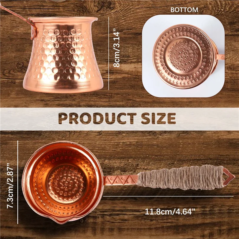 Coffee Turk Turkish Coffee Pot 320Ml Coffee Turk Turkish Copper Coffee Maker For Turk Cezve Cafeteria Limited Time Offer view 6