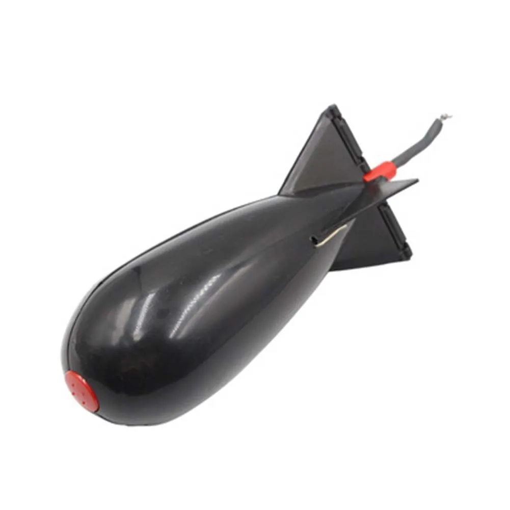 Angeln Rakete Feeder Karpfen Angeln Rakete Feeder Spod Bombe Float Köder Köder Halter Pellet Rakete Feeder Schwarz Angeln Zubehör