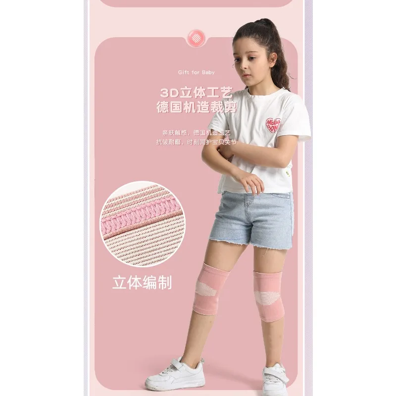 Breathable Knee Brace Protector for Children Relieves Knee Sports Pads for Basketball Volleyball Running Dancing Sports Safety