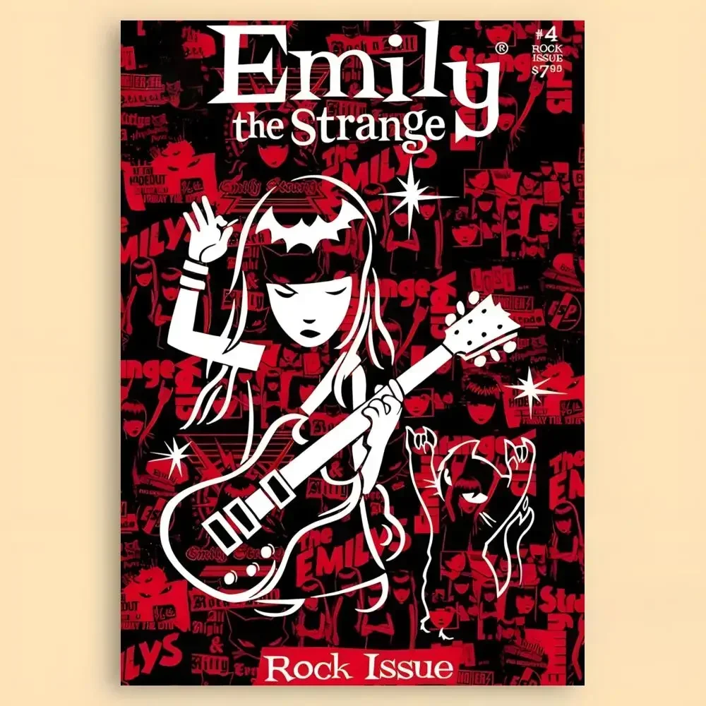 Character Rock Emily The Strange Poster Wall Art Living Room Bedroom for Decor Enthusiasts