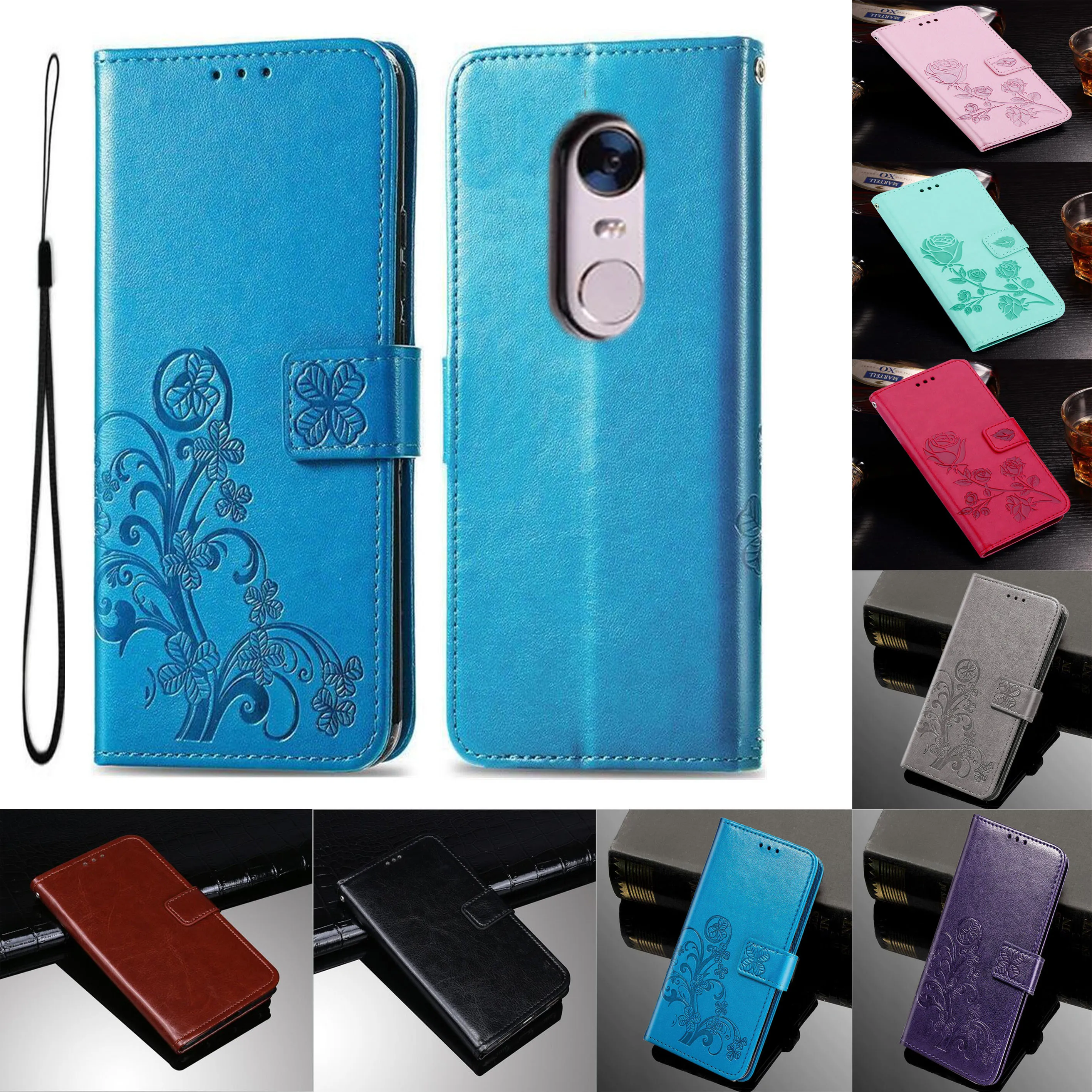 جراب جلد لـ xiaomi redmi note 5 ، 6 pro ، 5a ، 4x ، 5 plus ، 5a ، 4a ، mi ، a1 ، a2 ، poco f1 ، النمط الكلاسيكي