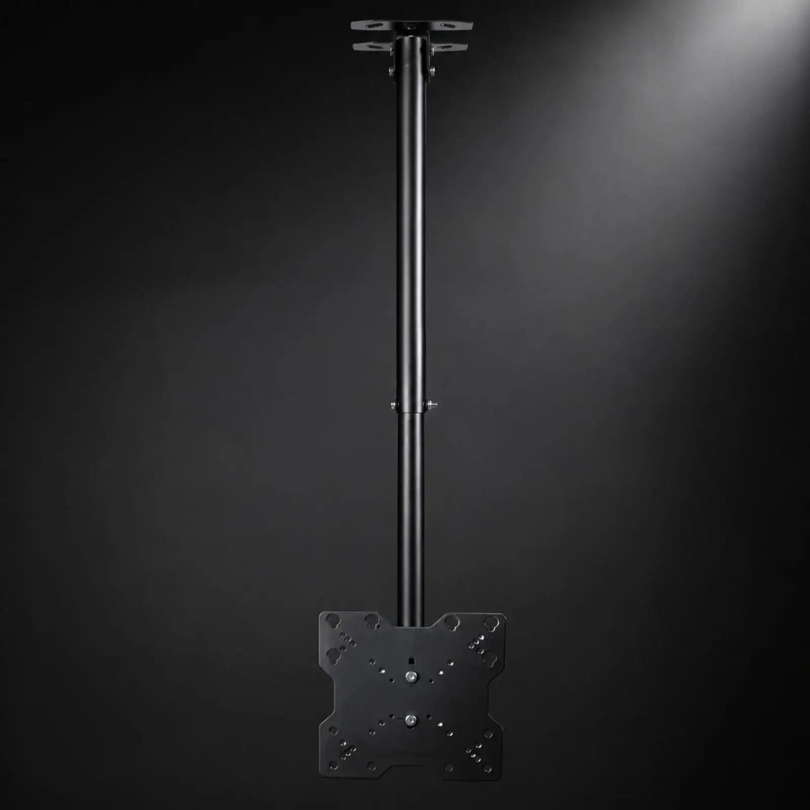 Overhead-Mounted TV Bracket with Adjustable Pole Easy Installation Full Motion Overhead Mount Stable Tilt and Swivel TV Mount