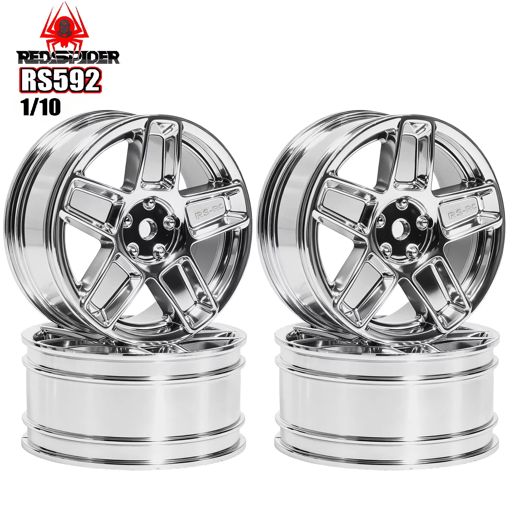 4pcs 54.1mm 1/10 RC On-Road Drift Racing Car Plastic Wheel Rim Wheel Hubs For 1/10 On Road Drift RC Car TT02 TT01