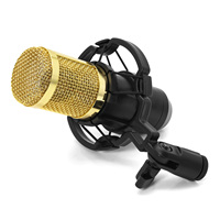 BM 800 Microphone Professional Studio Condenser Microphone For PC Computer Recording Karaoke bm800 Mic Streaming Live Podcasting