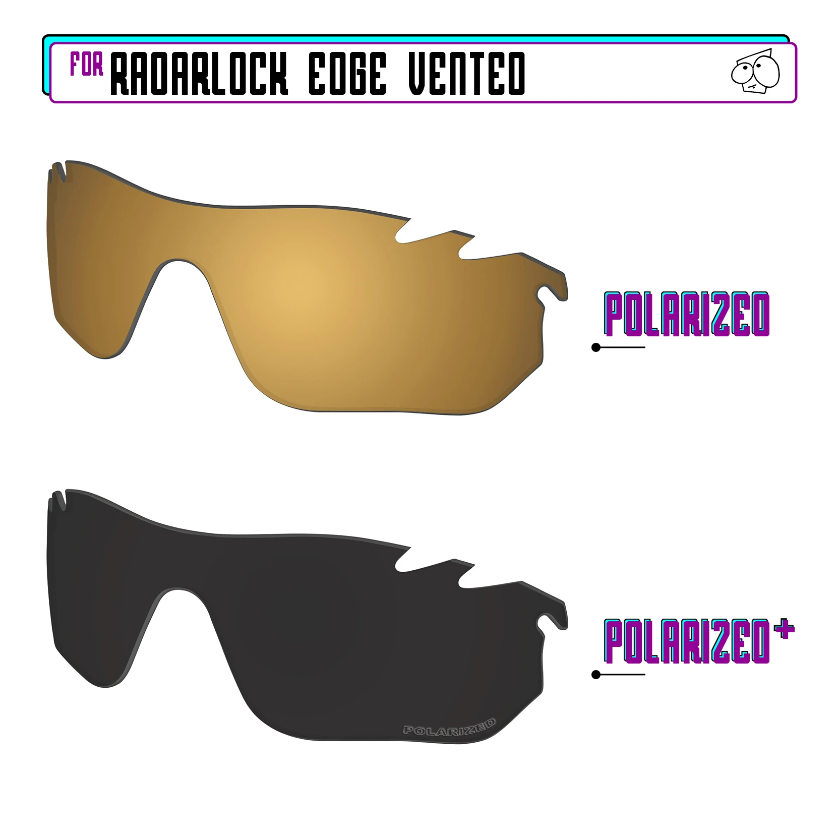 EZReplace gepolariseerde vervangende lenzen voor - Oakley RadarLock Edge geventileerde OO9183 zonnebril - meerdere opties