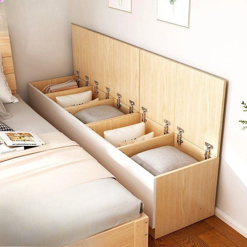 Bed widening splicing artifact Yanbian adults can sleep, bed splicing bed box, side tatami floor storage cabinet