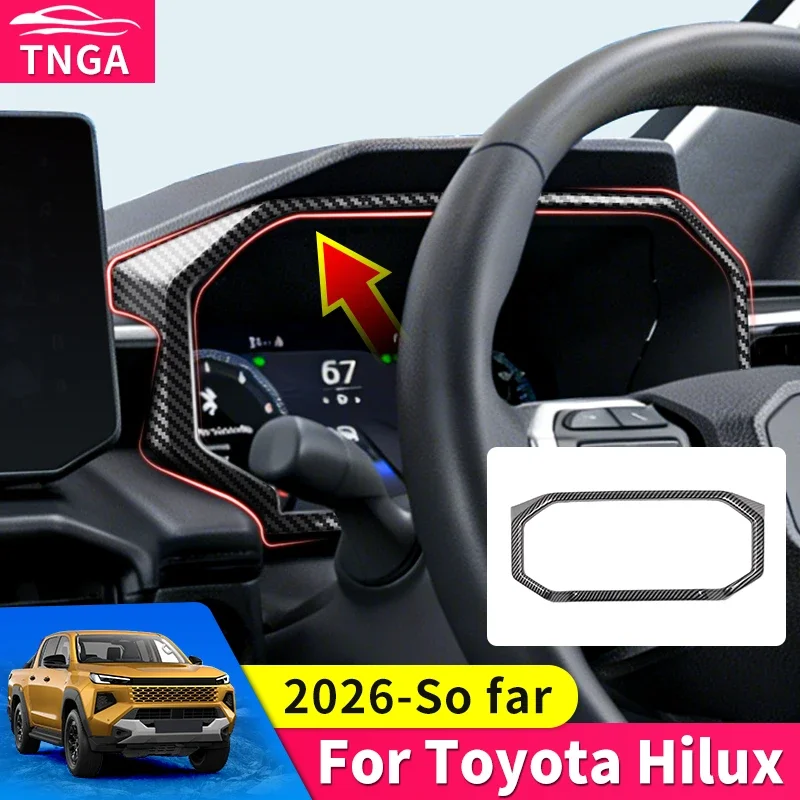 

Декоративная рамка приборной панели для Toyota Hilux SR5 2026 года, защита от царапин и износа, аксессуары для модификации интерьера автомобиля