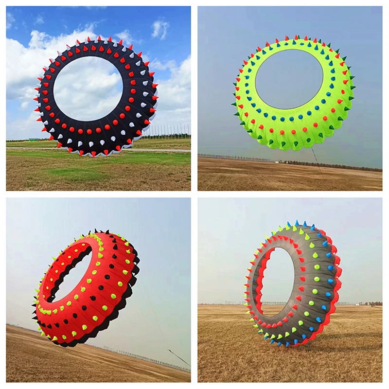 500cm kite ring show kites pendant Flying kite air parachute wind sock kites windsurfing wind papalote Outdoor toy windsurfing