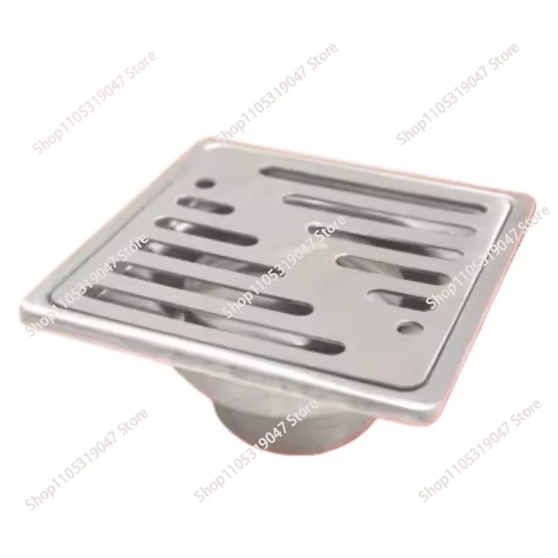 Stainless Steel Anti-Odor Shower Floor Drain - Large Caliber for Bathroom & Balcony