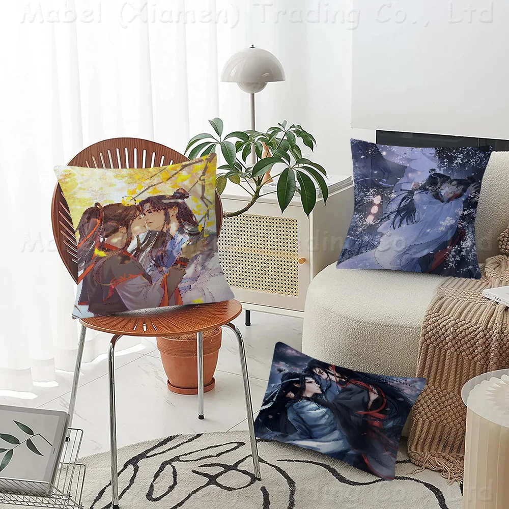 

Anime Grandmaster Mo Dao Zu Shi MDZS Pillow Cover Sofa Cushion Cover Home Room Decoration Children Gift