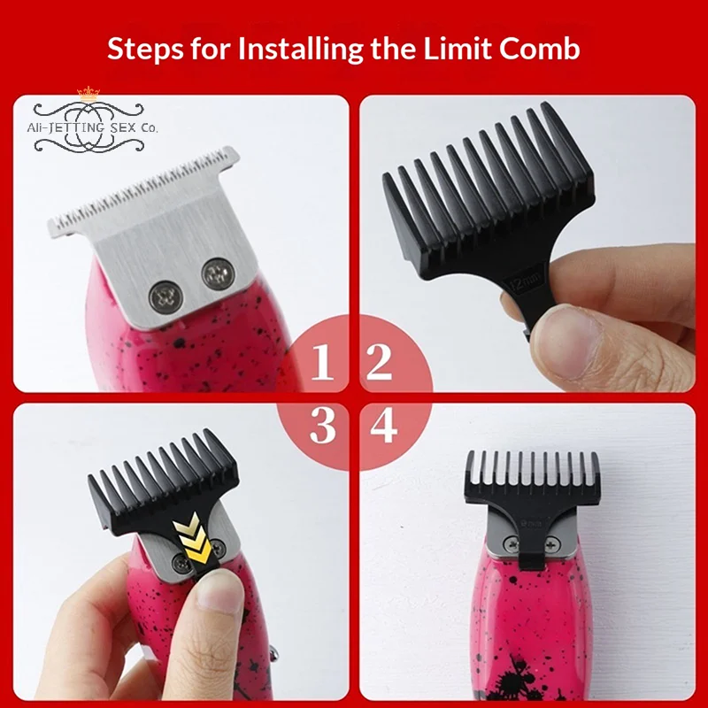 

Professional Hairdresser Limit Combs For Trimmers 8081/8171/T9 9/12mm Universal Hair Cutting Guide Guards Barber Accessories