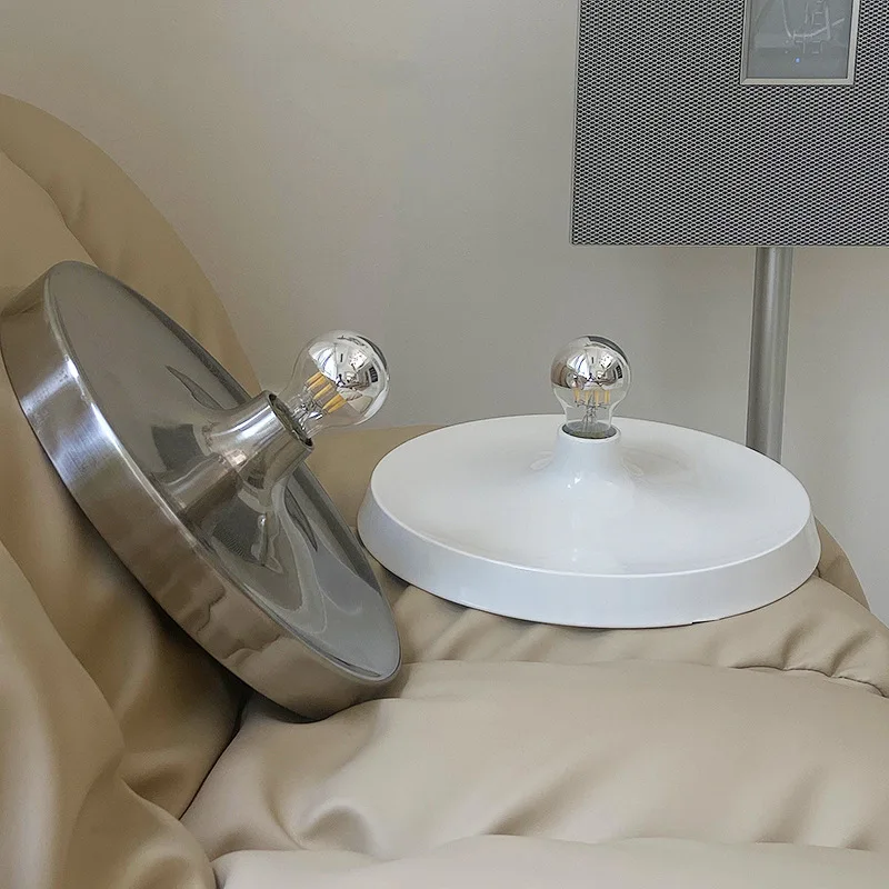Space Retro UFO Living Room Bedroom Aisle Corridor Ceiling Lamp Bauhaus Style Nostalgic Flying Saucer Wall Decoration Wall Lamp