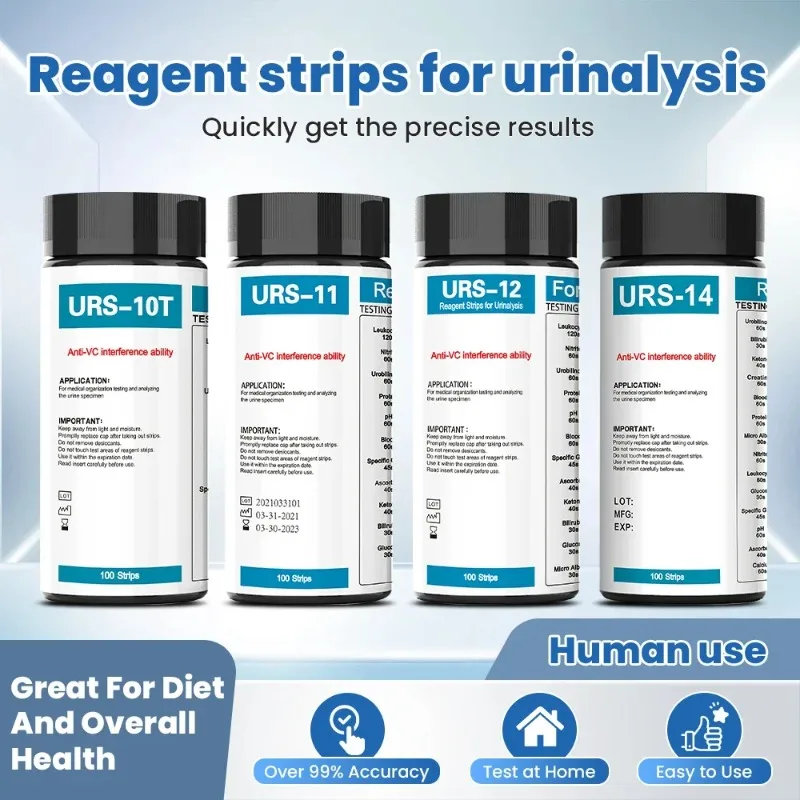 200B Veterinary 10/11/12/14 Parameter Urine Analyzer Test Paper/W-600/IU-100 Urine Analysis Test Paper