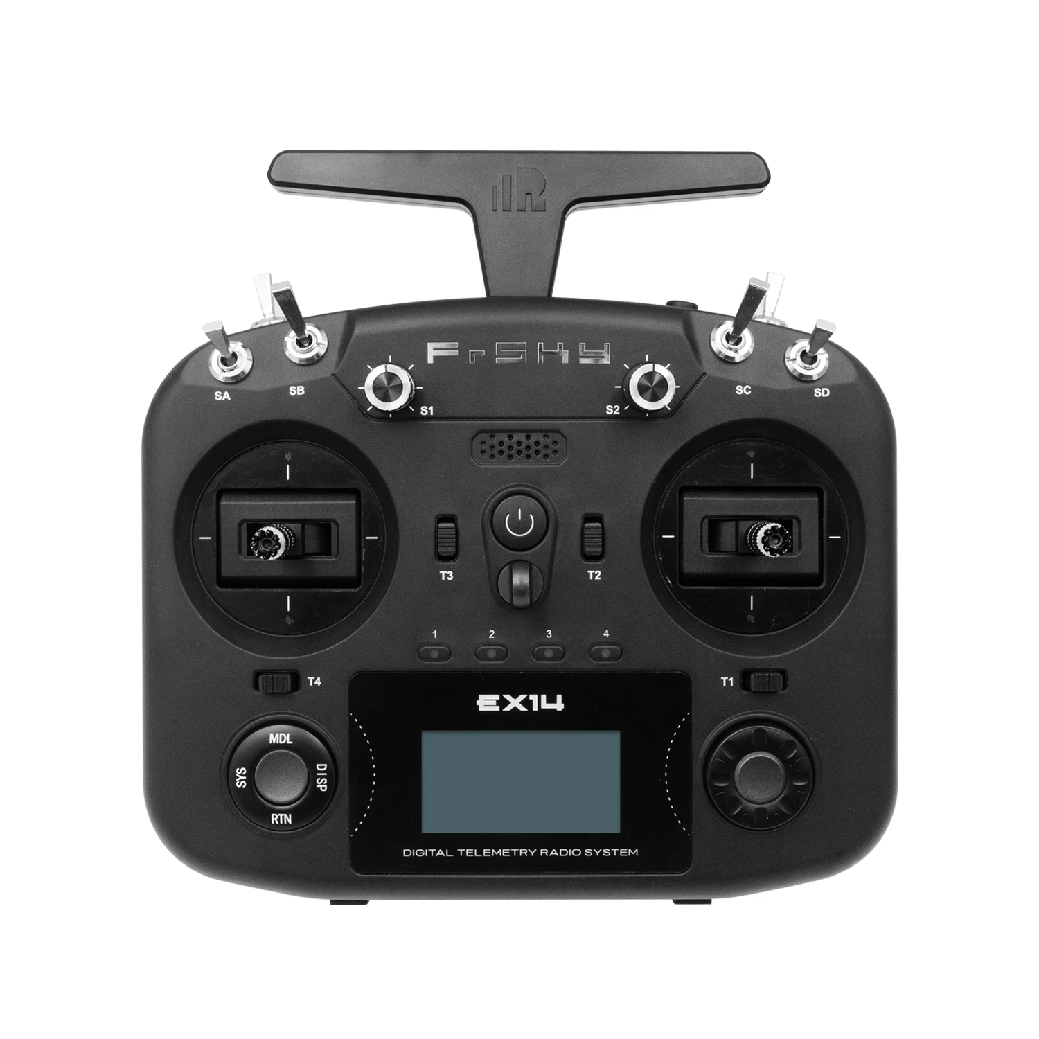 Sistem Operasi FrSky EX14 RC Transmitter ECOS, RF Internal ISRM 2.4GHz, Dukungan ACCST D16 & Access, Modul Eksternal Lite Ba