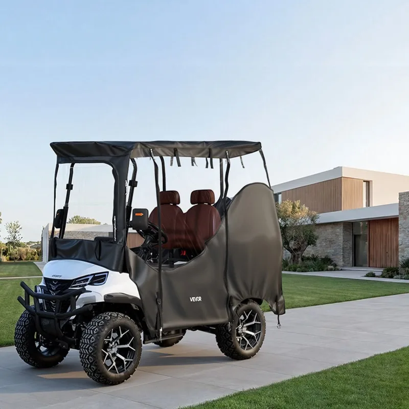 

Чехол для гольф-кара, полностью закрытый, для 2-местных и 2+2-местных гольф-каров, из водонепроницаемой ткани Оксфорд 600D, подходит для большинства гольф-каров.
