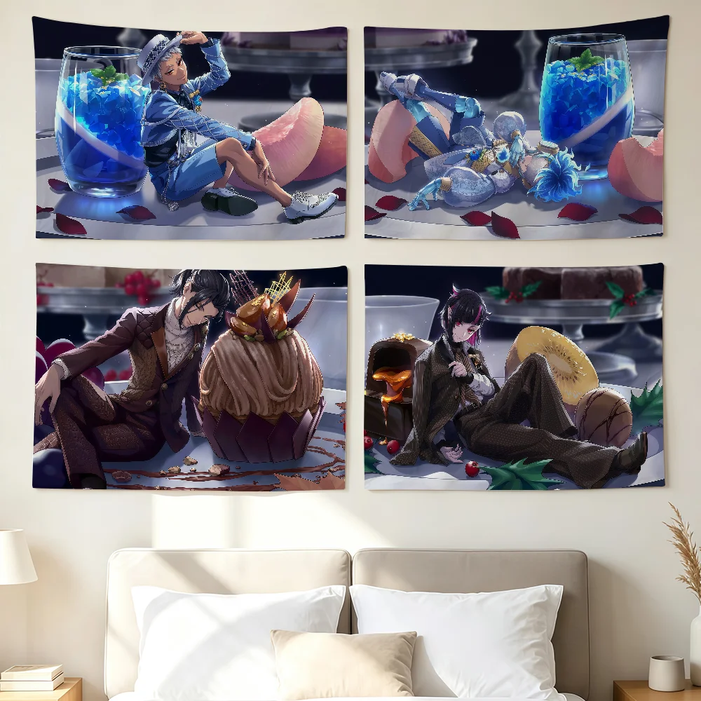T-twisted W-wonderland Game Flag Wall Decorations Home Decor Suitable For Living Rooms Bedrooms Dormitories Parties And Holidays